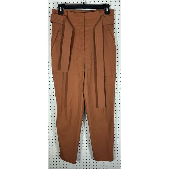 A.L.C Davis High-waist Belted Pants In Deep Amber size 4 - Picture 1 of 8